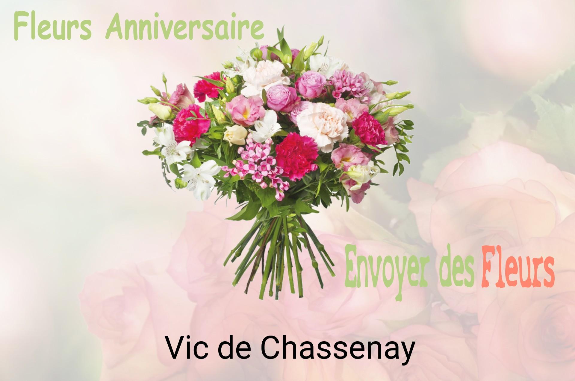 Bouquet de fleurs d’anniversaire livré à Vic-de-Chassenay