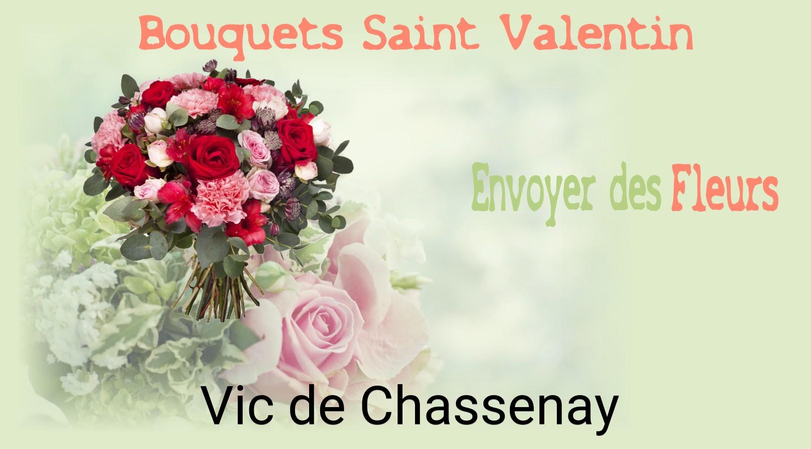 Roses de Saint-Valentin livrées à Vic-de-Chassenay